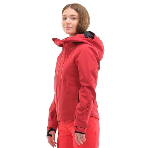 Куртка горнолыжная утепленная Gravity Premium WOMAN Maroon-Red фото 2