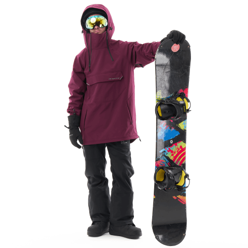Куртка-анорак сноубордическая DF UKTUS Man Bordo фото 18