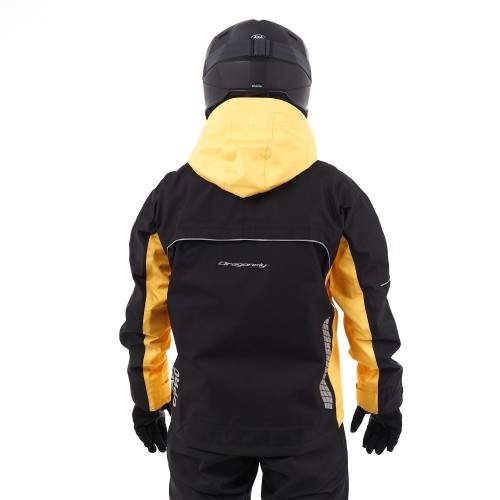 Мембранная куртка QUAD PRO Black - Yellow 2023 фото 4