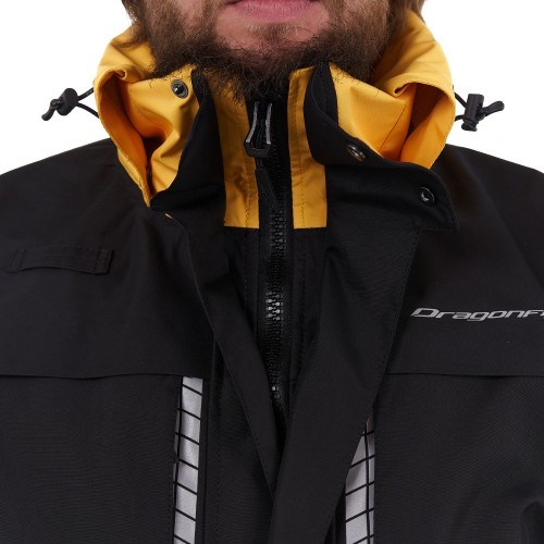 Мембранная куртка QUAD PRO Black - Yellow 2023 фото 7
