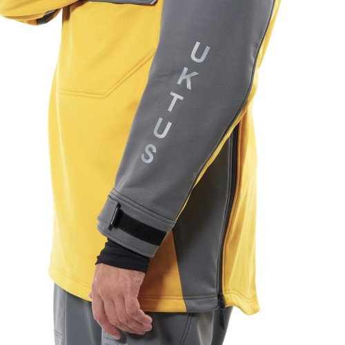 Куртка-анорак сноубордическая DF UKTUS Man Yellow - Grey фото 11