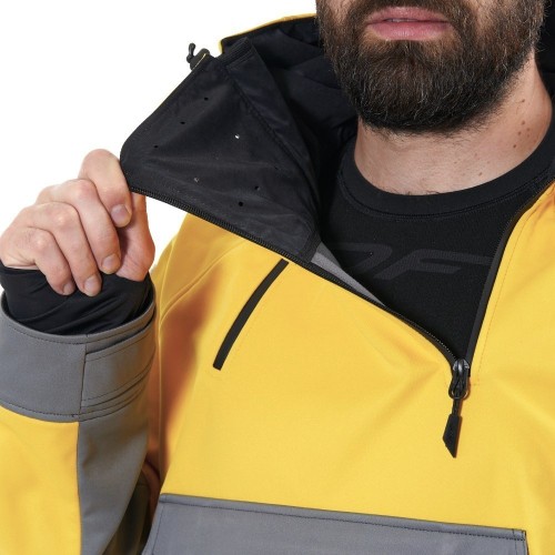 Куртка-анорак сноубордическая DF UKTUS Man Yellow - Grey фото 6