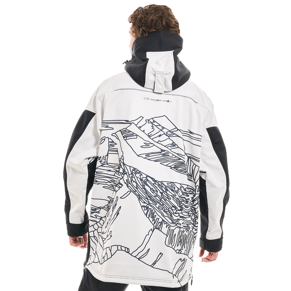 Куртка-анорак сноубордическая DF UKTUS Man Black - White