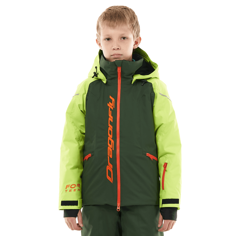 Куртка утепленная Gravity TEENAGER Green - Orange 2023