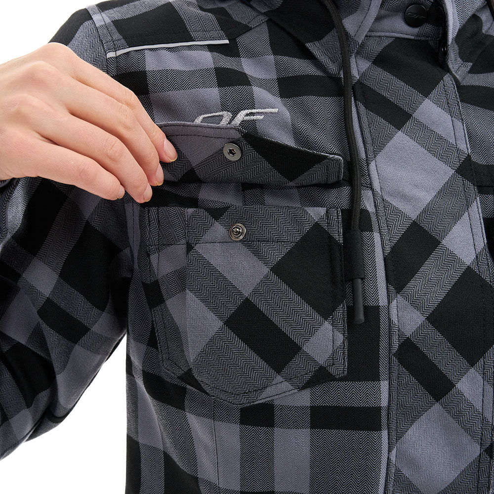 Моторубашка STREETFIGHTER Woman Grey с защитой