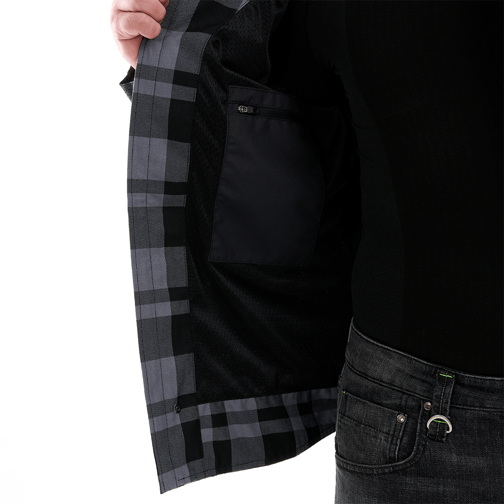 Моторубашка STREETFIGHTER Man Grey с защитой