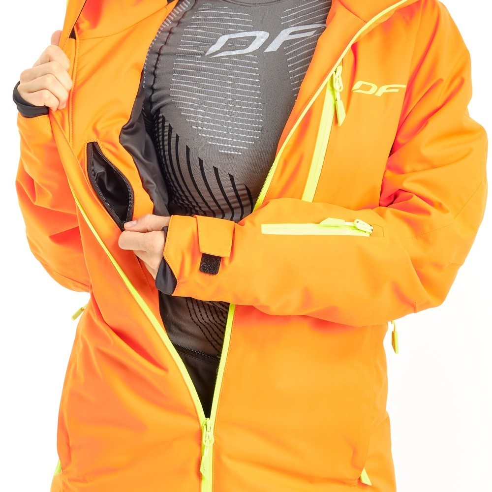Куртка горнолыжная утепленная Gravity Premium Woman Orange-Yellow 2023