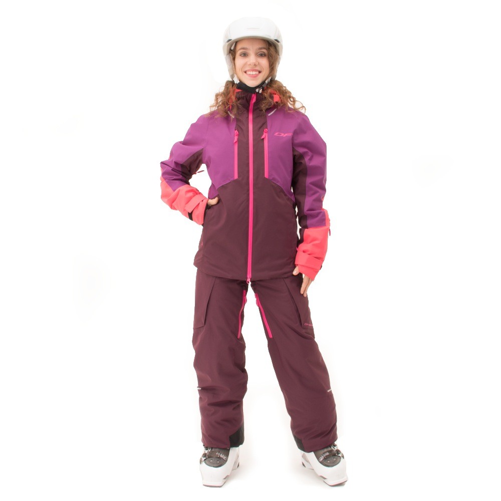 Куртка горнолыжная утепленная Gravity Premium Woman Purple-Brown 2023