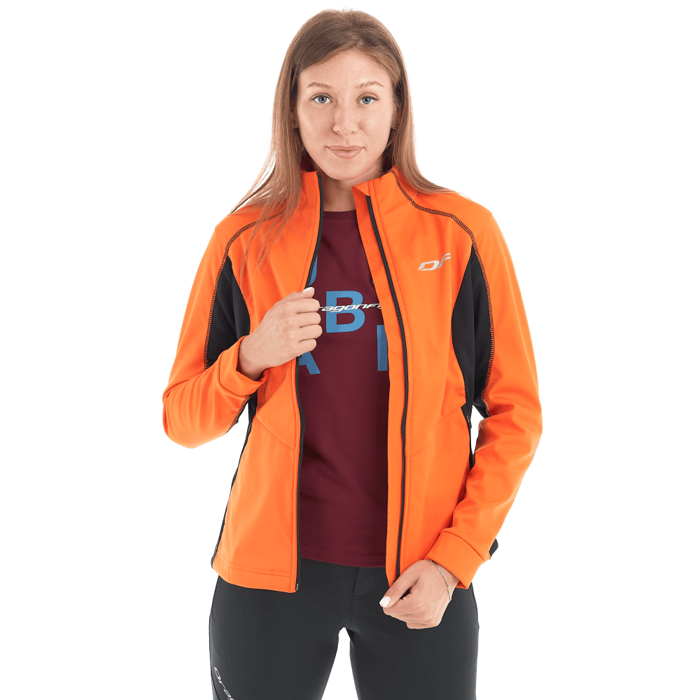 Куртка Explorer Black-Orange женская, Softshell