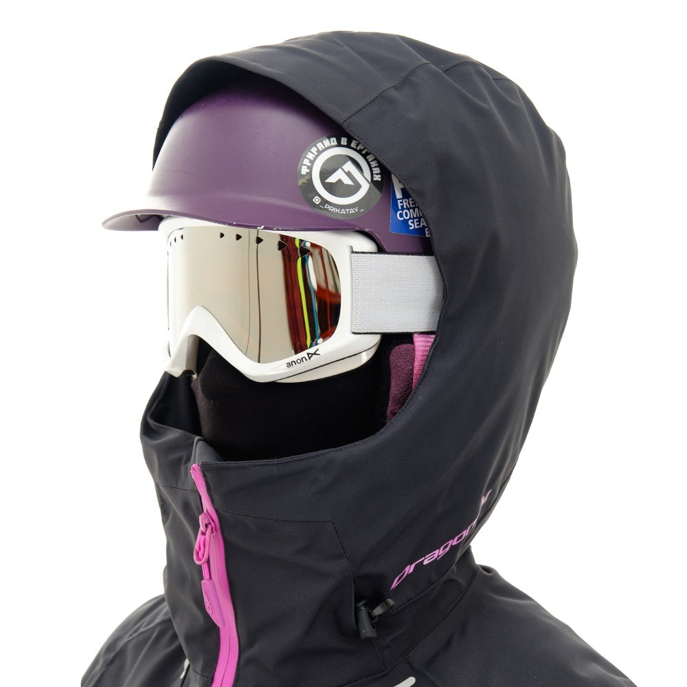 Куртка горнолыжная утепленная Gravity Premium Woman Black-Pink 2023