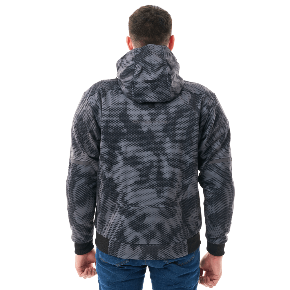 Мототолстовка DF URBAN Grey Polygon с защитой