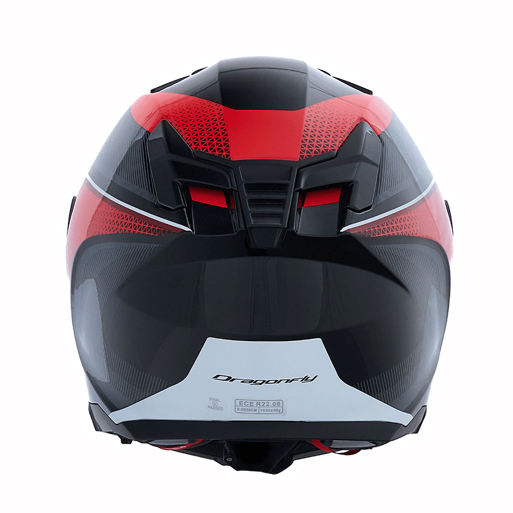 Мотошлем DF-T Red