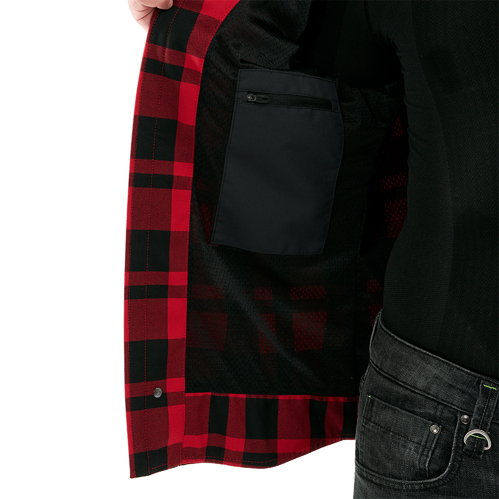 Моторубашка STREETFIGHTER Man Red с защитой