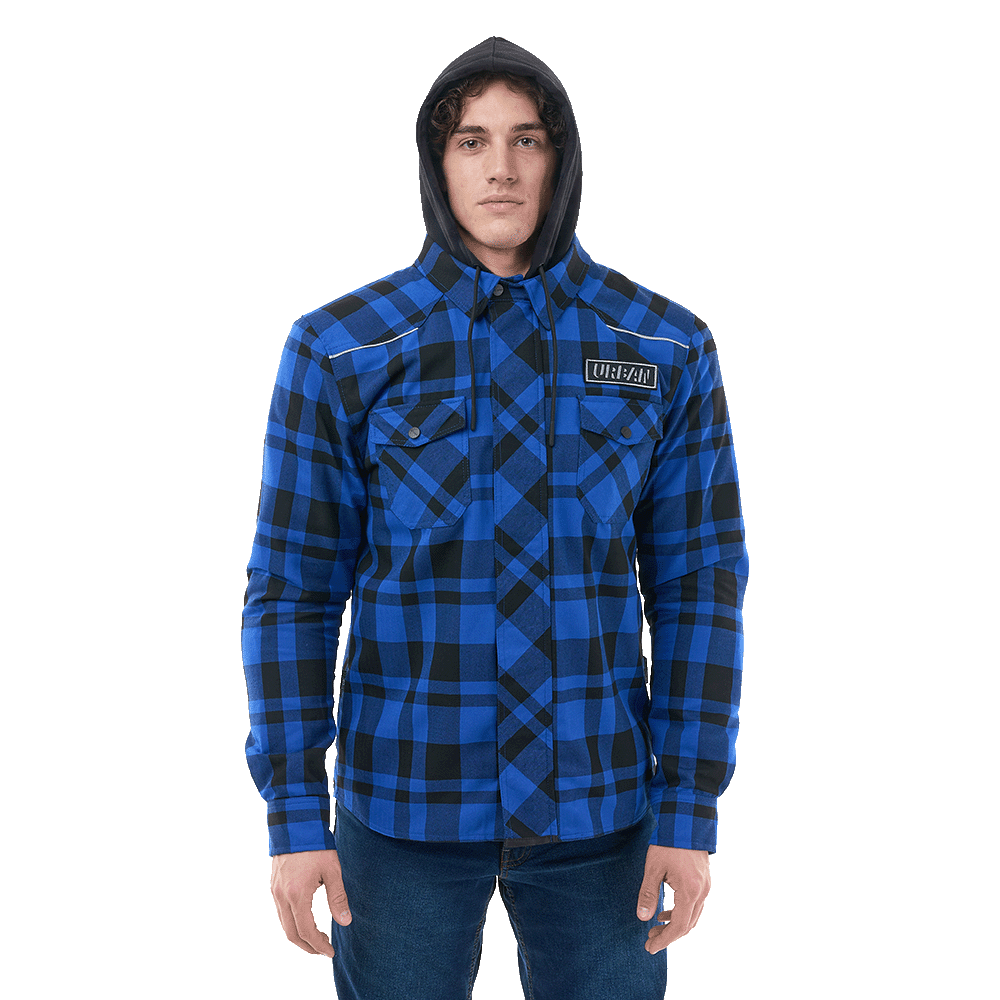 Моторубашка STREETFIGHTER Blue с защитой