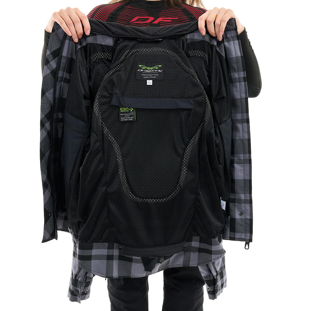 Моторубашка STREETFIGHTER Woman Grey с защитой