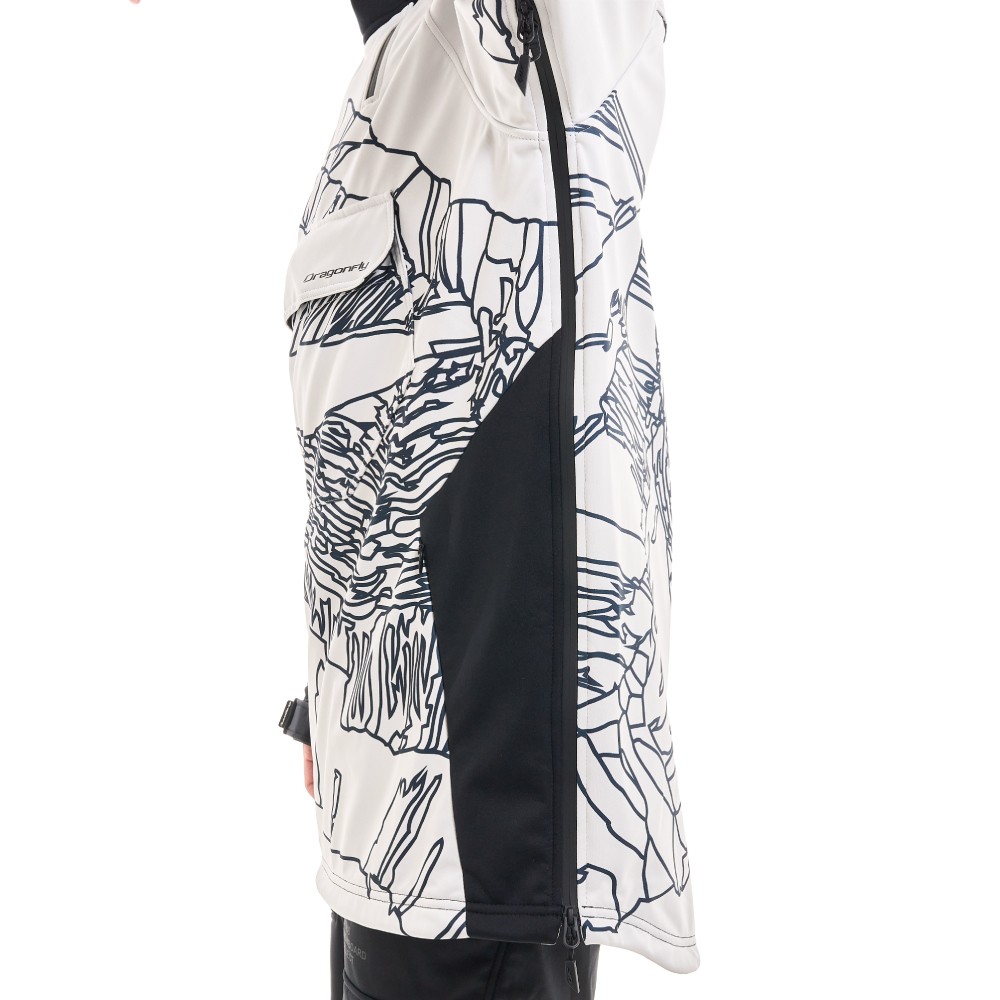 Куртка-анорак сноубордическая DF UKTUS Man Black - White