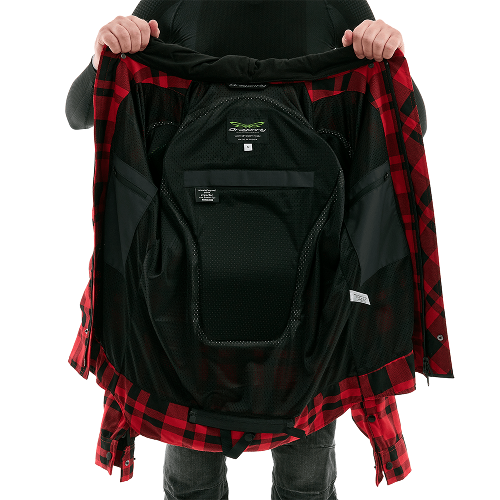 Моторубашка STREETFIGHTER Man Red с защитой