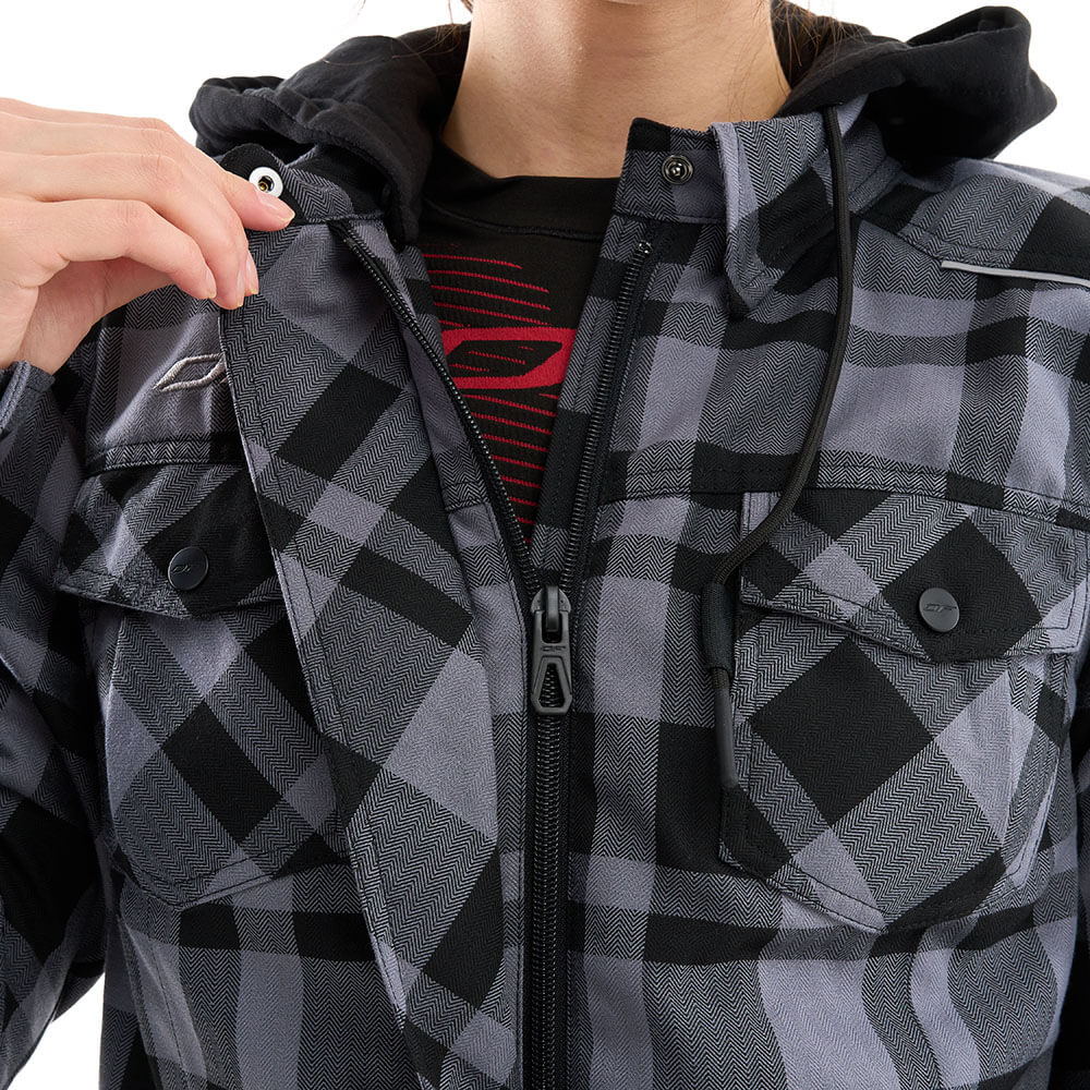 Моторубашка STREETFIGHTER Woman Grey с защитой