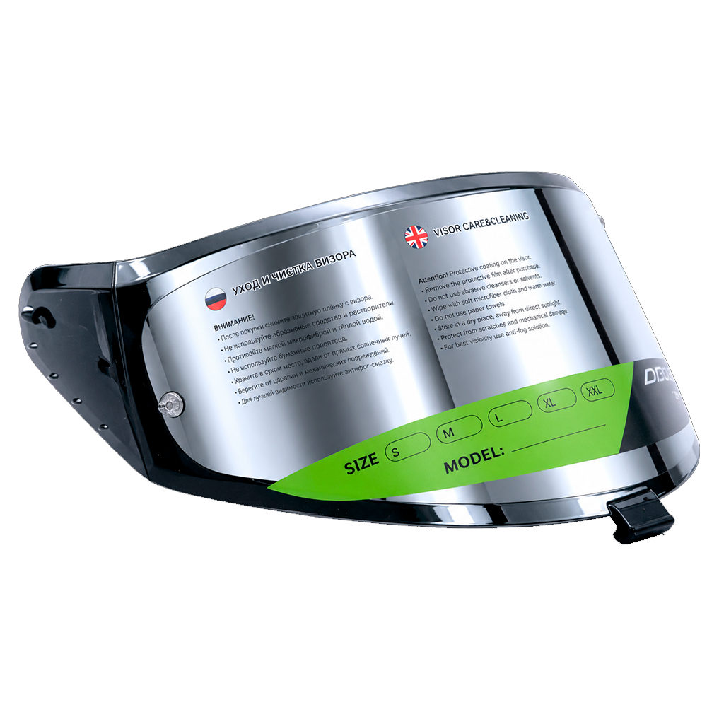 Визор DF SILVER CHROME
