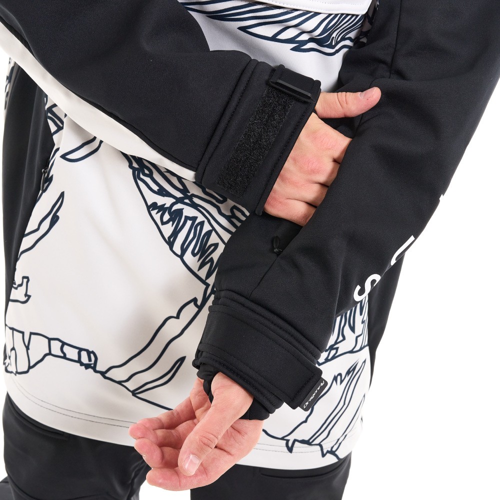 Куртка-анорак сноубордическая DF UKTUS Man Black - White