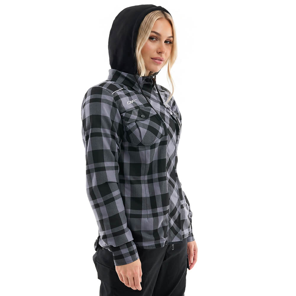 Моторубашка STREETFIGHTER Woman Grey с защитой