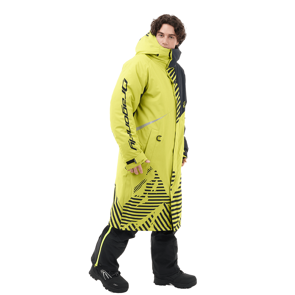 Плащ зимний RACE COAT Man Lime - Black