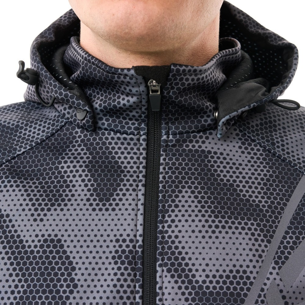 Мототолстовка DF URBAN Grey Polygon с защитой