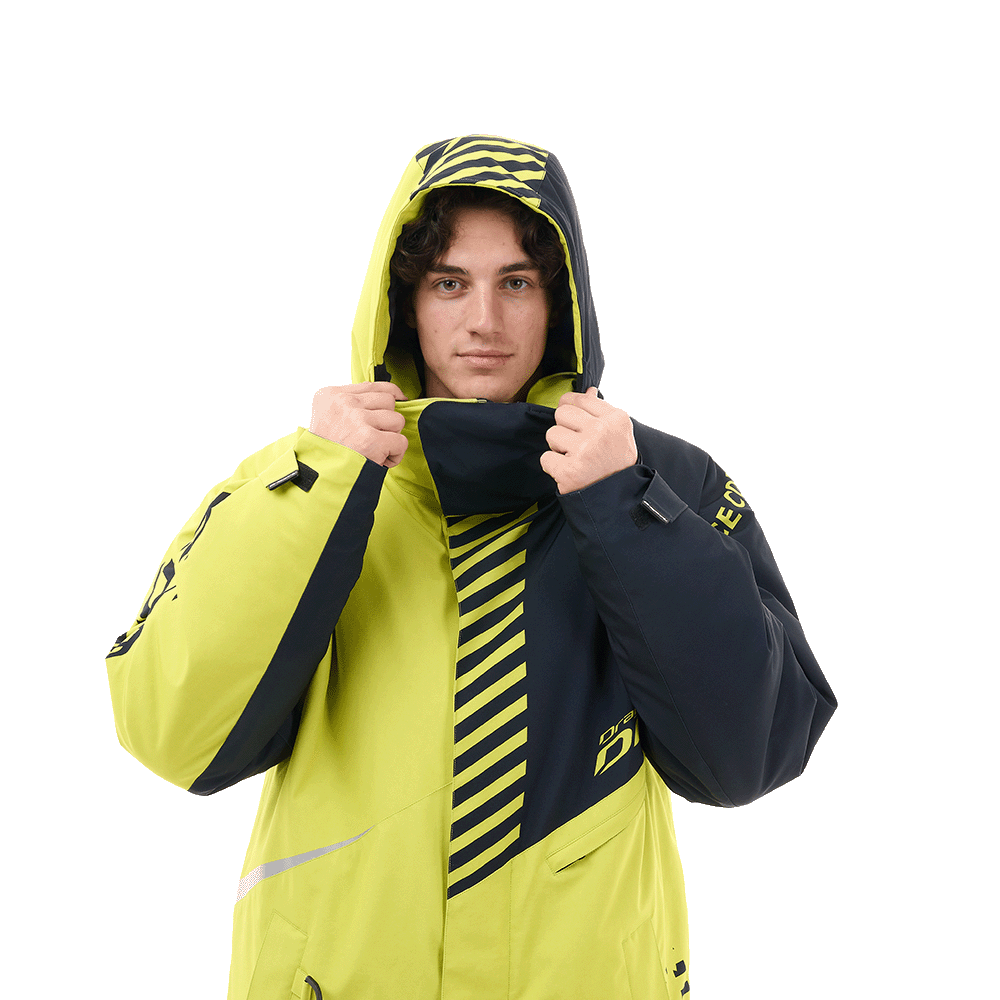 Плащ зимний RACE COAT Man Lime - Black
