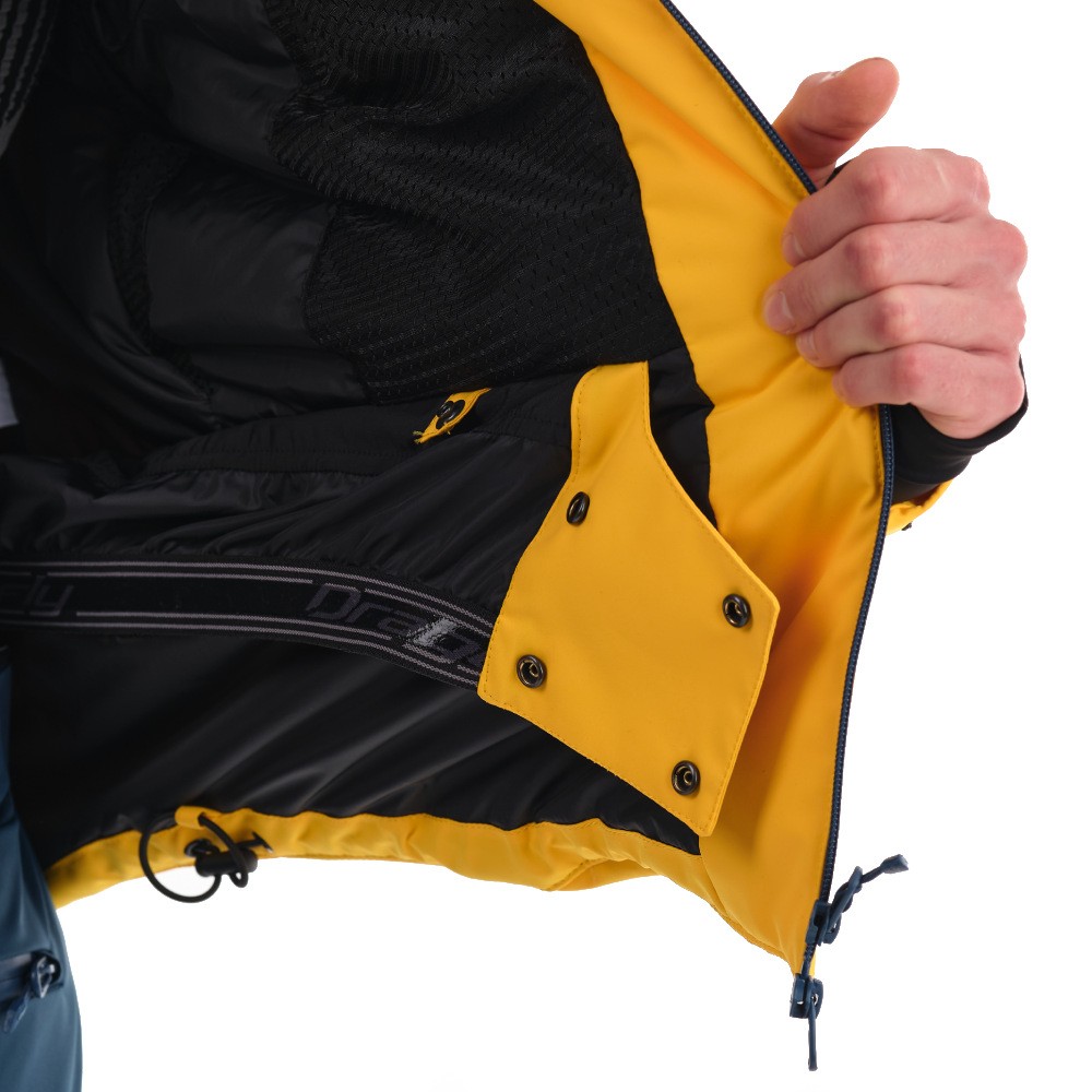 Куртка горнолыжная утепленная Gravity Premium MAN Yellow - Dark Ocean     
