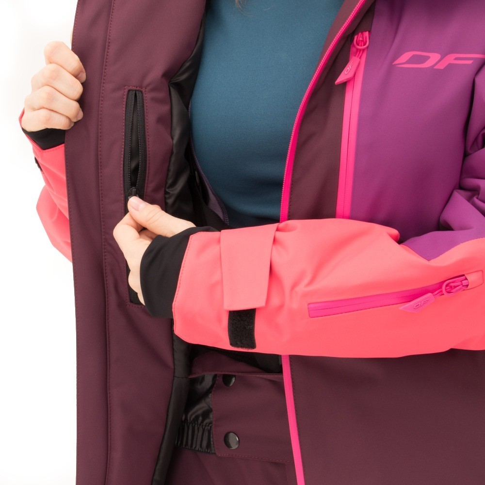 Куртка горнолыжная утепленная Gravity Premium Woman Purple-Brown 2023