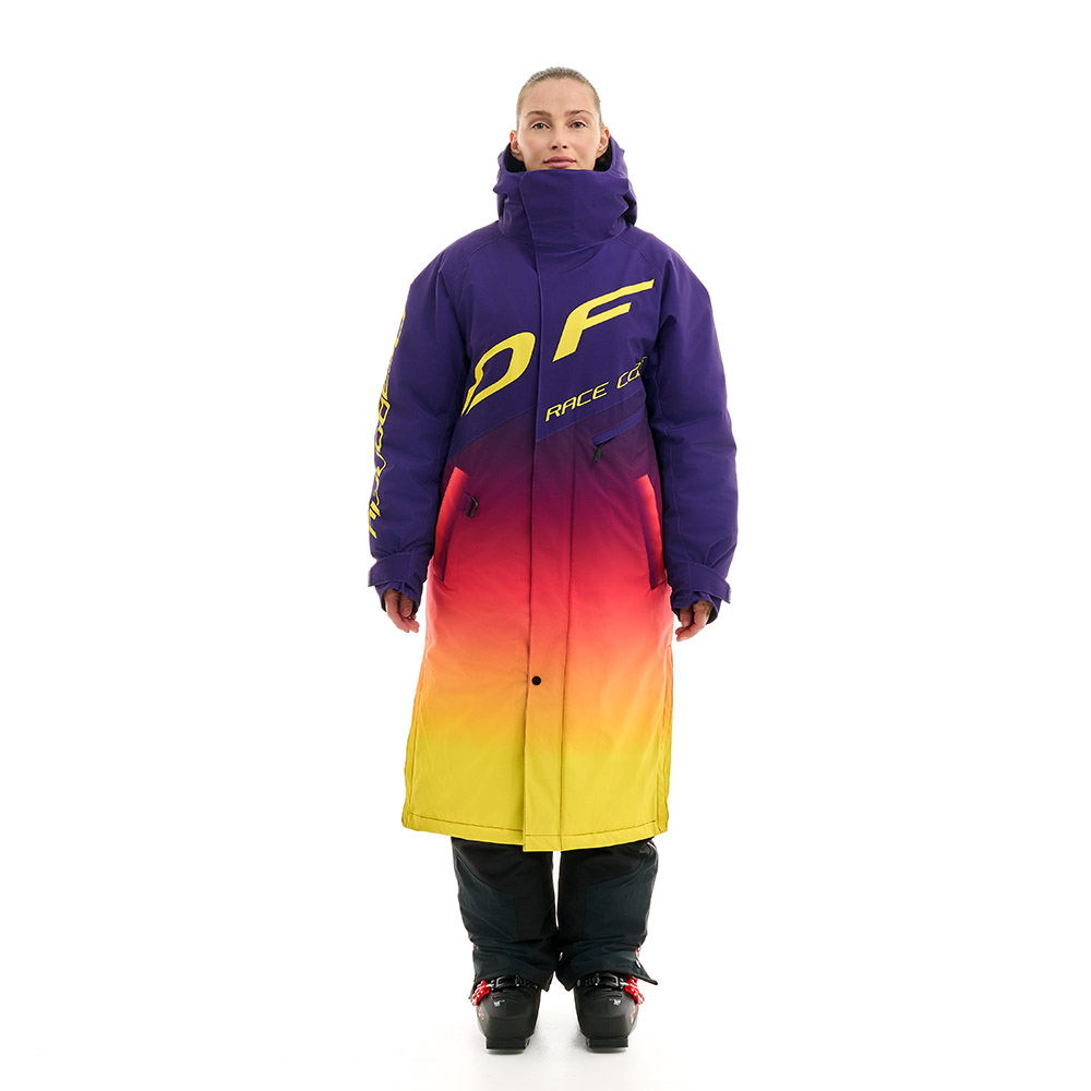 Плащ зимний RACE COAT WINTER SUNSET Woman Violet - Yellow