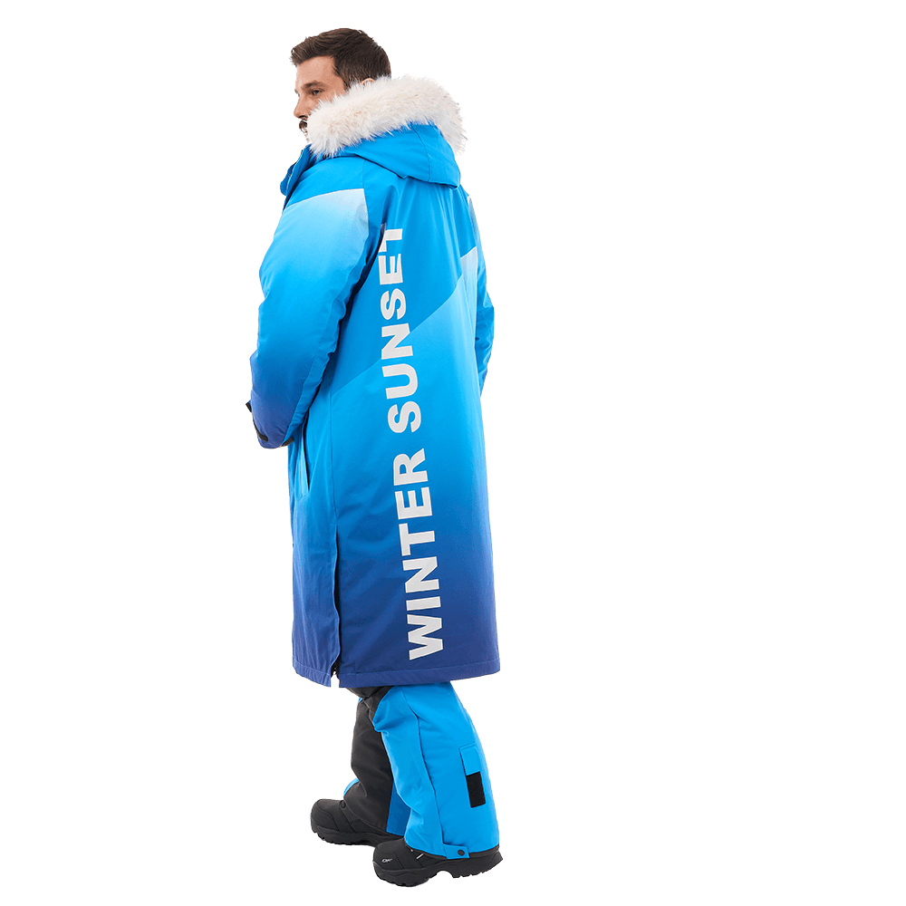 Плащ зимний RACE COAT WINTER SUNSET Man Blue