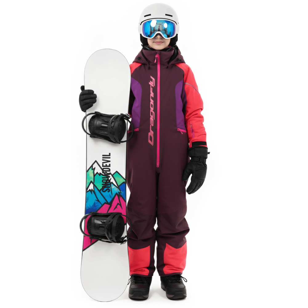 Зимний утепленный комбинезон GRAVITY for Teen Purple - Brown 2024