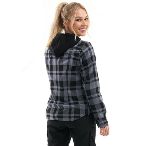 Моторубашка STREETFIGHTER Woman Grey с защитой фото 3