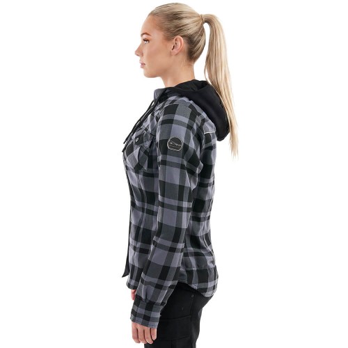 Моторубашка STREETFIGHTER Woman Grey с защитой фото 2