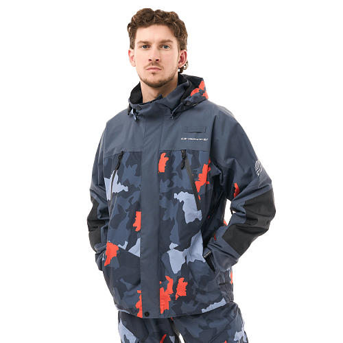 Мембранная куртка QUAD 2.0 Man Grey - Orange Camo 