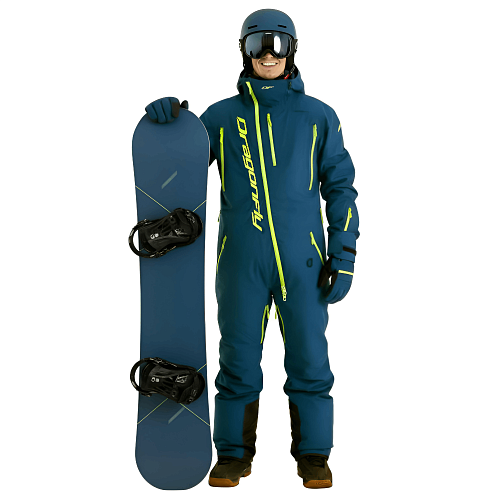 Комбинезон GRAVITY PREMIUM Man Dark Ocean - Light Green (Kamchatka) 2024 