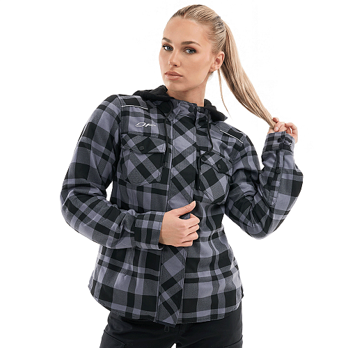 Моторубашка STREETFIGHTER Woman Grey с защитой 