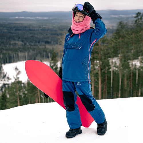 Куртка-анорак сноубордическая DF UKTUS Woman Dark Ocean - Pink фото 20