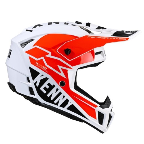 Шлем Kenny Performance White Red фото 4