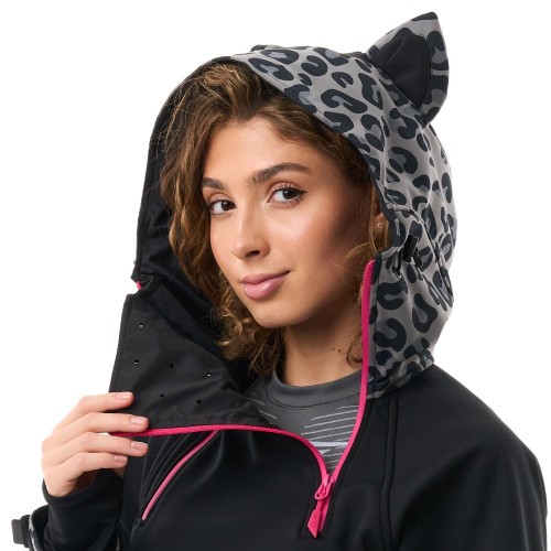 Куртка-анорак сноубордическая DF UKTUS Woman Cat Black - Grey фото 5