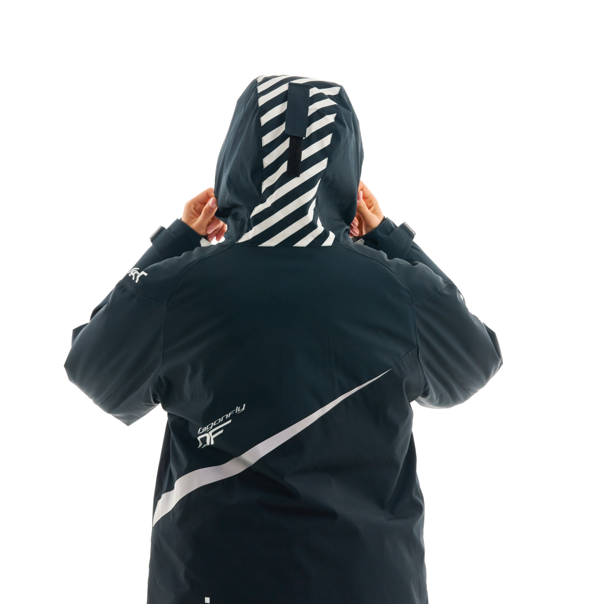 Плащ зимний RACE COAT Woman Black - White