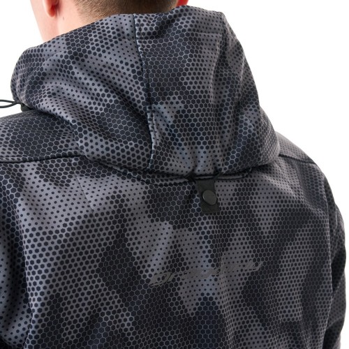 Мототолстовка DF URBAN Grey Polygon с защитой фото 6