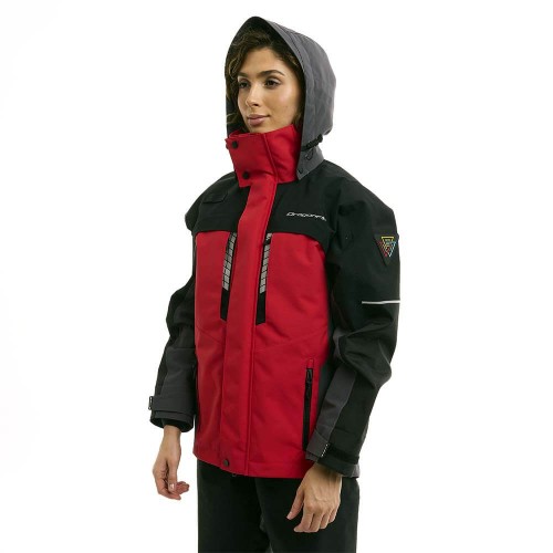 Мембранная куртка QUAD PRO Woman Red - Black - Grey фото 3