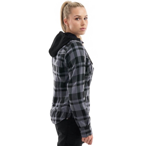 Моторубашка STREETFIGHTER Woman Grey с защитой фото 4