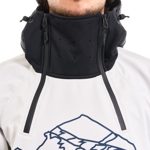 Куртка-анорак сноубордическая DF UKTUS Man Black - White фото 5