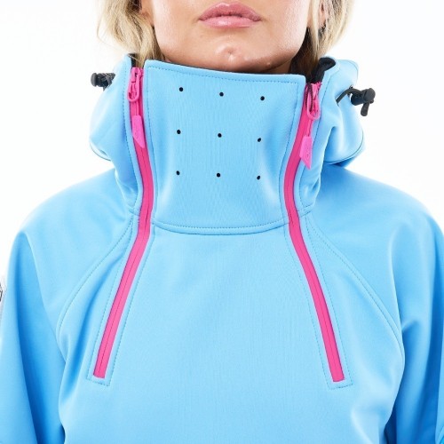 Куртка-анорак сноубордическая DF UKTUS Woman Blue - Pink фото 4