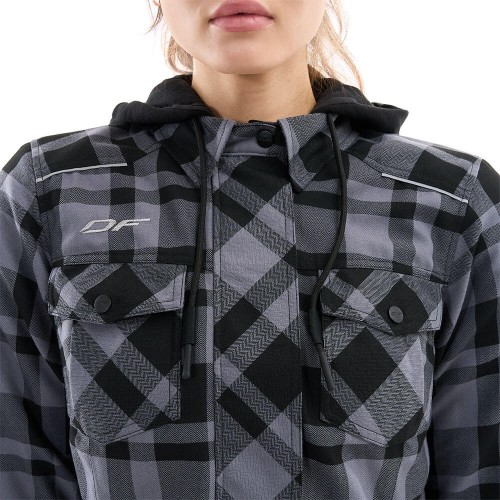 Моторубашка STREETFIGHTER Woman Grey с защитой фото 6