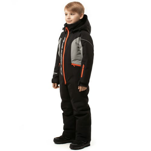 Зимний утепленный комбинезон DF JUNIOR Gravity Black-Gray 2023 фото 2