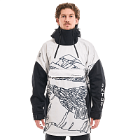 Куртка-анорак сноубордическая DF UKTUS Man Black - White 